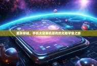 星际穿越，手机太空单机游戏的无限宇宙之旅