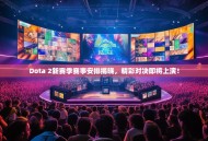 Dota 2新赛季赛事安排揭晓，精彩对决即将上演！