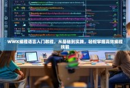 WWX编程语言入门教程，从基础到实践，轻松掌握高效编程技能