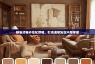 棕色调色彩搭配教程，打造温馨复古风格家居