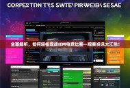 全面解析，如何轻松观战IEM电竞比赛—观赛资讯大汇总！