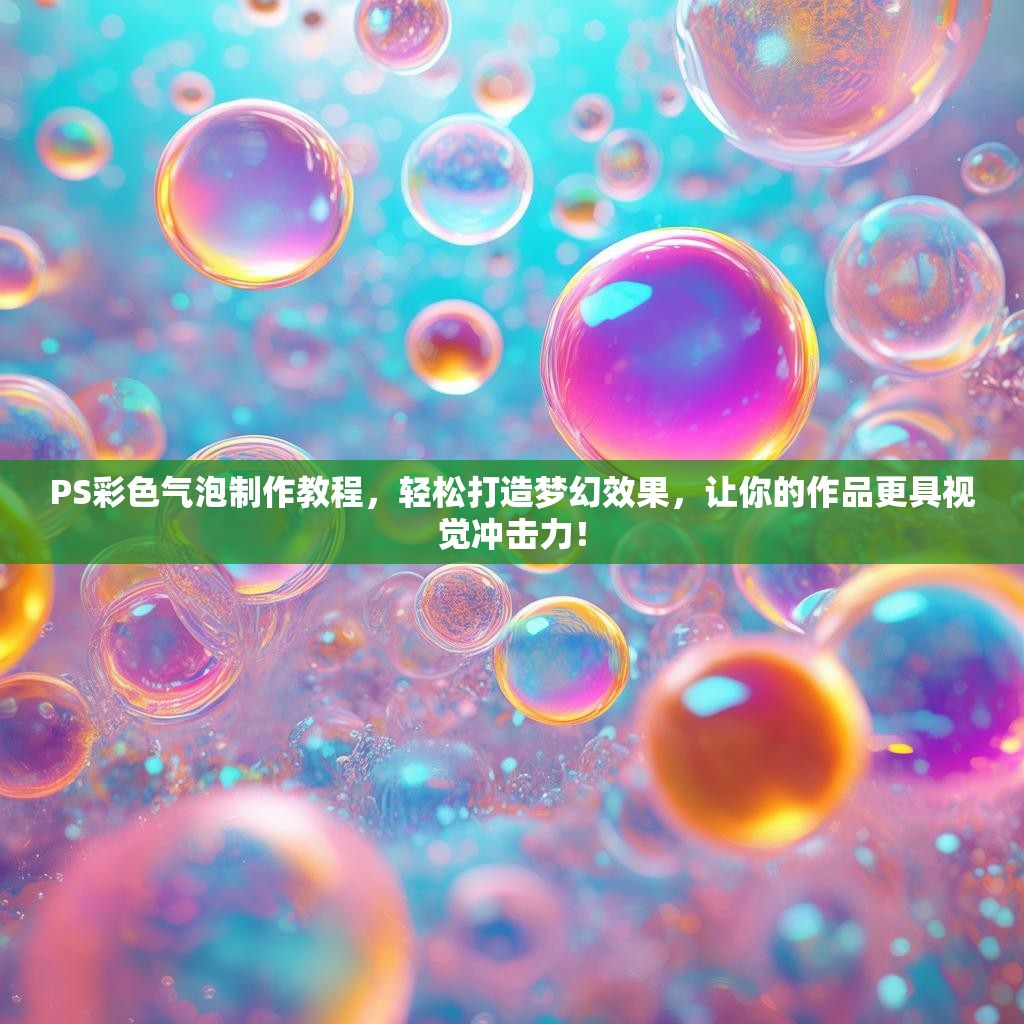 PS彩色气泡制作教程，轻松打造梦幻效果，让你的作品更具视觉冲击力！