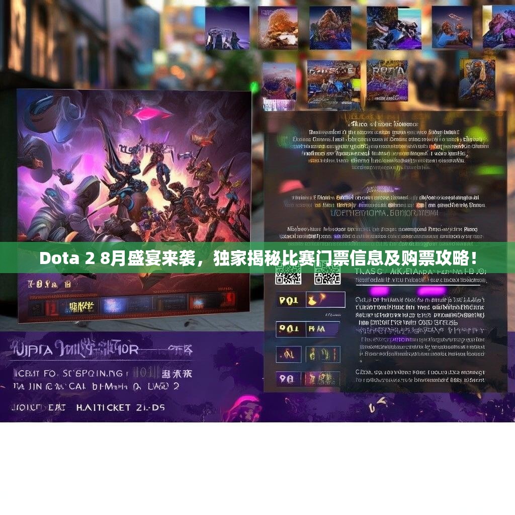 Dota 2 8月盛宴来袭,独家揭秘比赛门票信息及购票攻略! Dota 2 8月盛宴来袭,独家揭秘比赛门票信息及购票攻略!