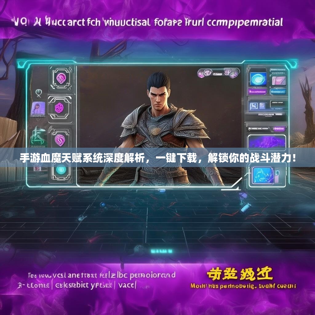 手游血魔天赋系统深度解析,一键下载,解锁你的战斗潜力! 手游血魔天赋系统深度解析,一键下载,解锁你的战斗潜力!