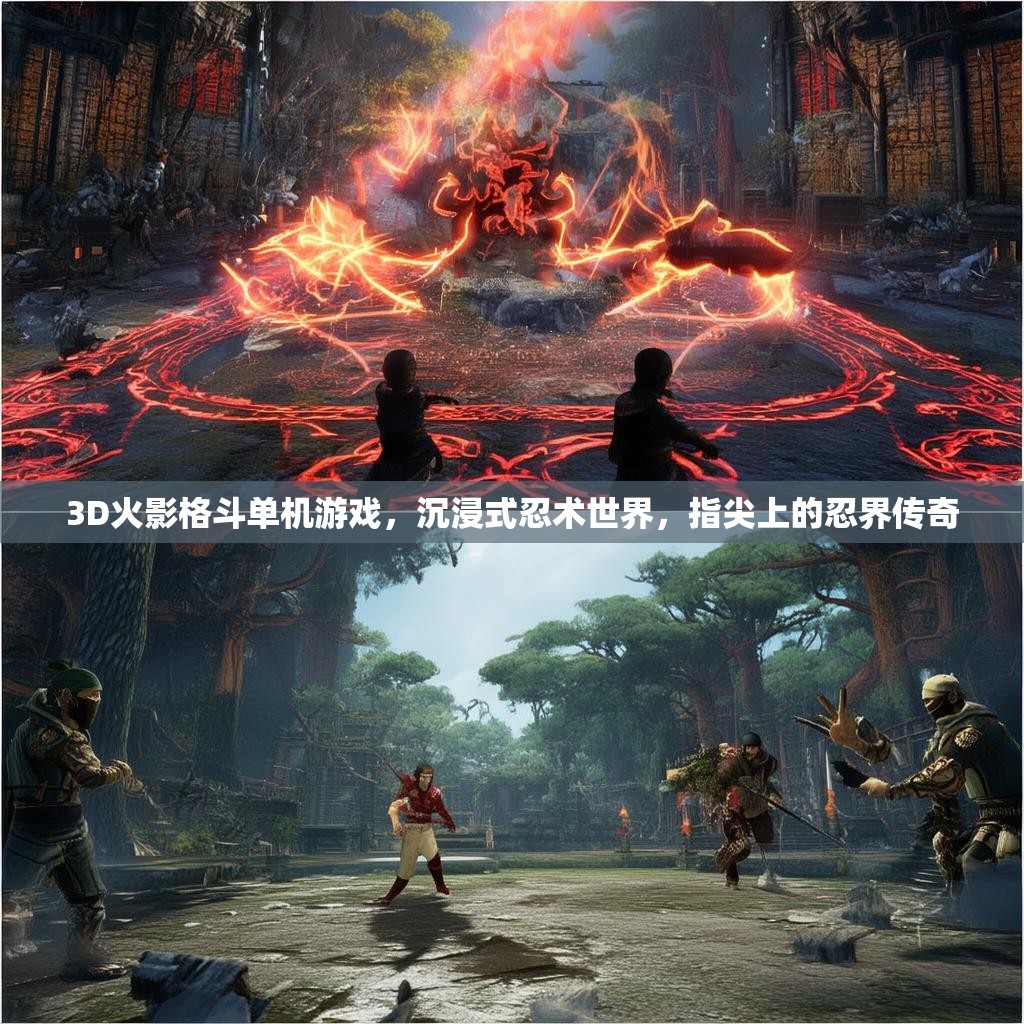 3D火影格斗单机游戏，沉浸式忍术世界，指尖上的忍界传奇
