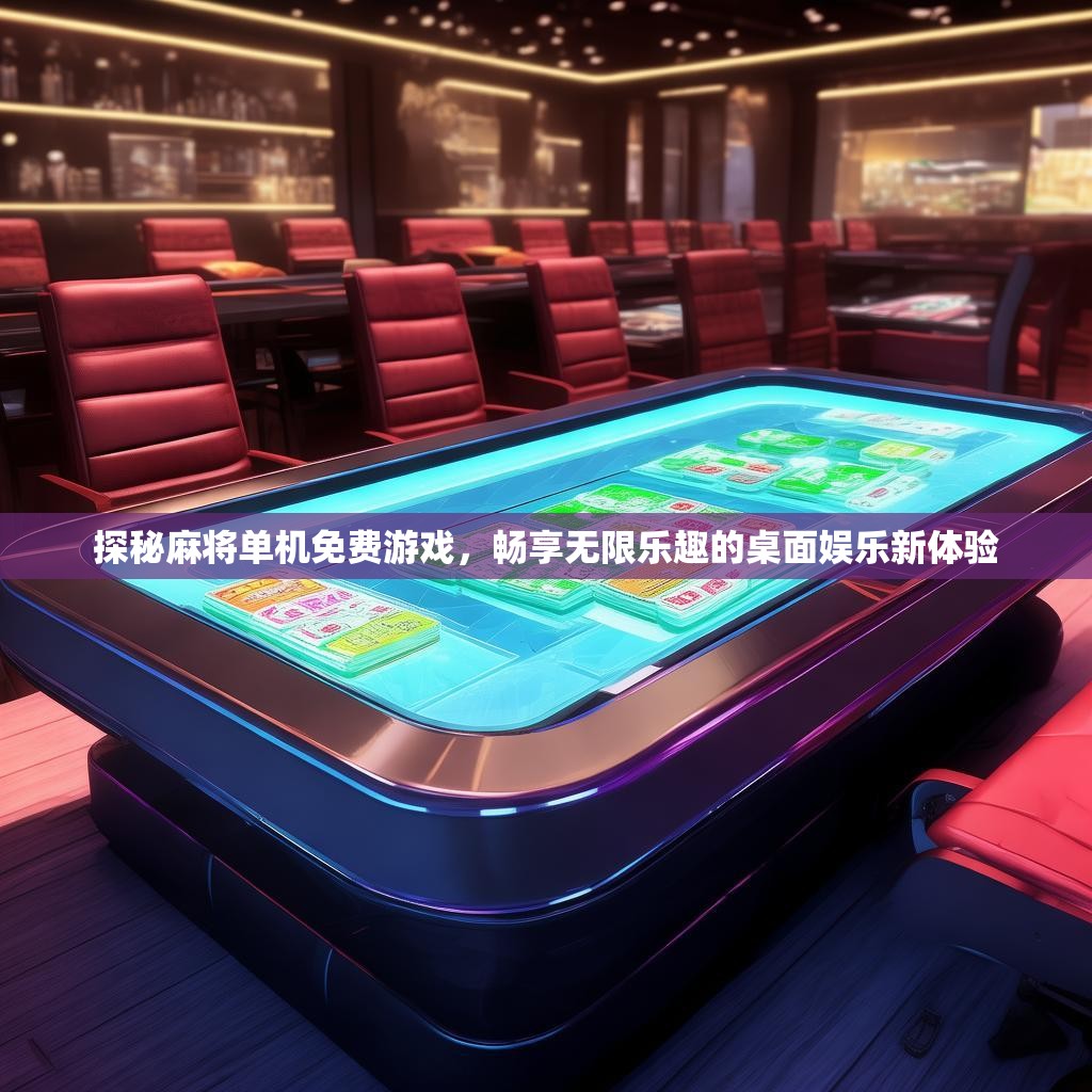 探秘麻将单机免费游戏，畅享无限乐趣的桌面娱乐新体验