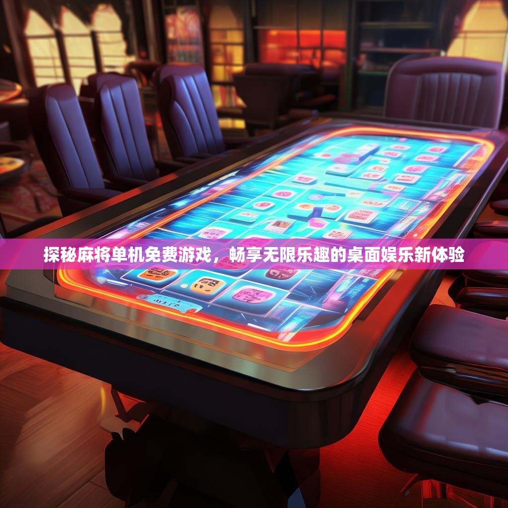 探秘麻将单机免费游戏，畅享无限乐趣的桌面娱乐新体验