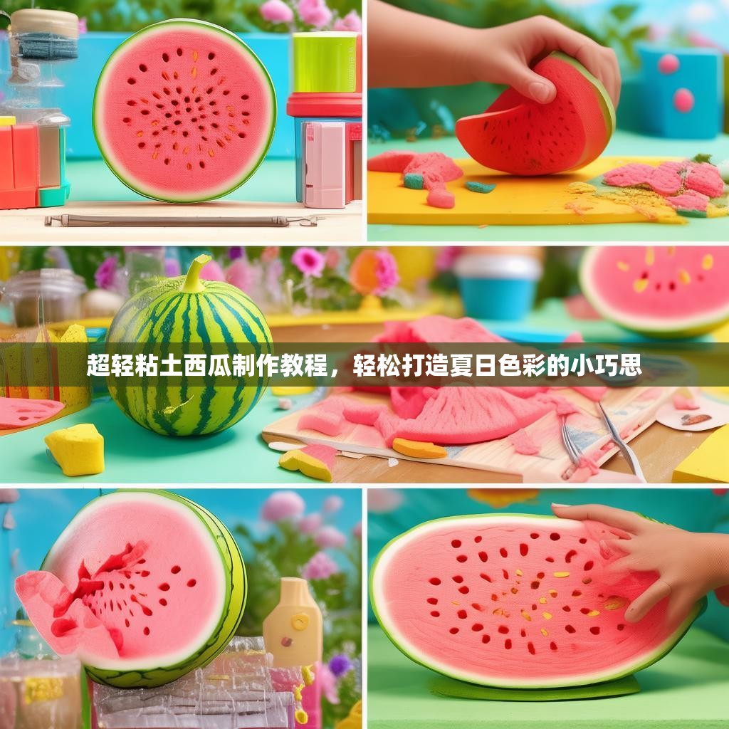 超轻粘土西瓜制作教程，轻松打造夏日色彩的小巧思