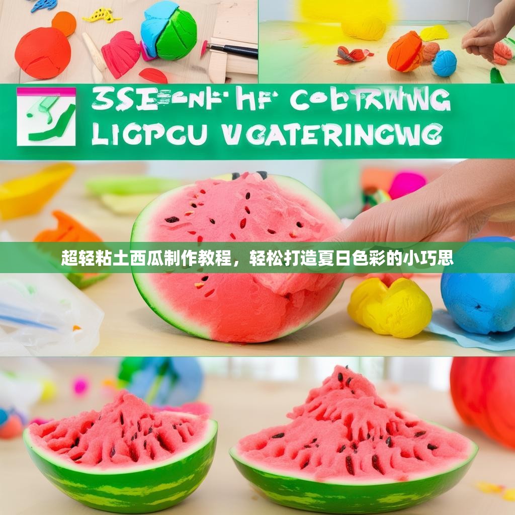 超轻粘土西瓜制作教程，轻松打造夏日色彩的小巧思