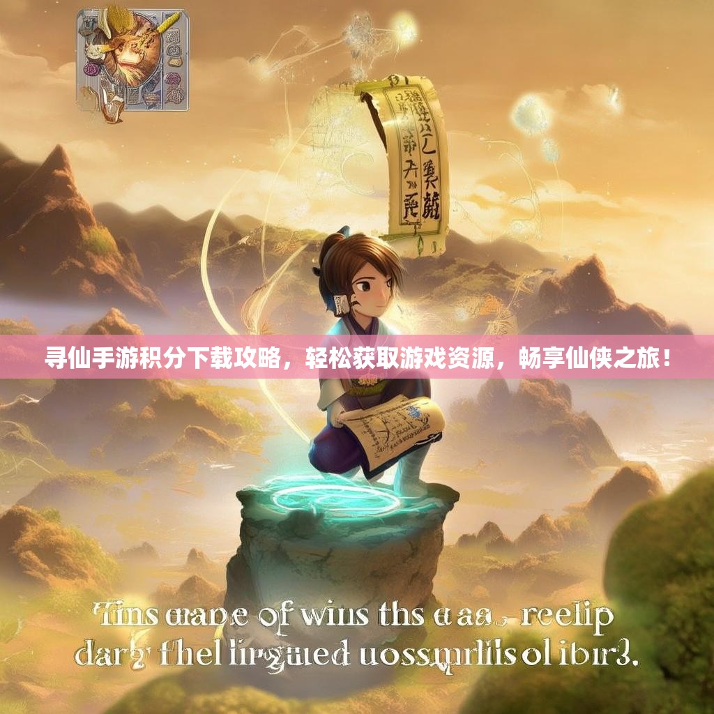 寻仙手游积分下载攻略，轻松获取游戏资源，畅享仙侠之旅！