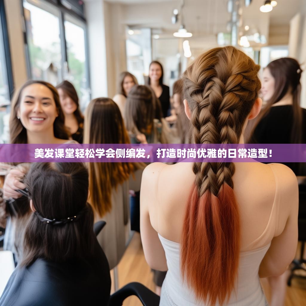 美发课堂轻松学会侧编发，打造时尚优雅的日常造型！
