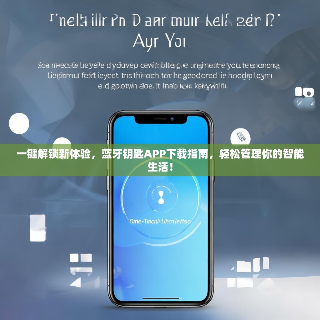 一键解锁新体验，蓝牙钥匙APP下载指南，轻松管理你的智能生活！