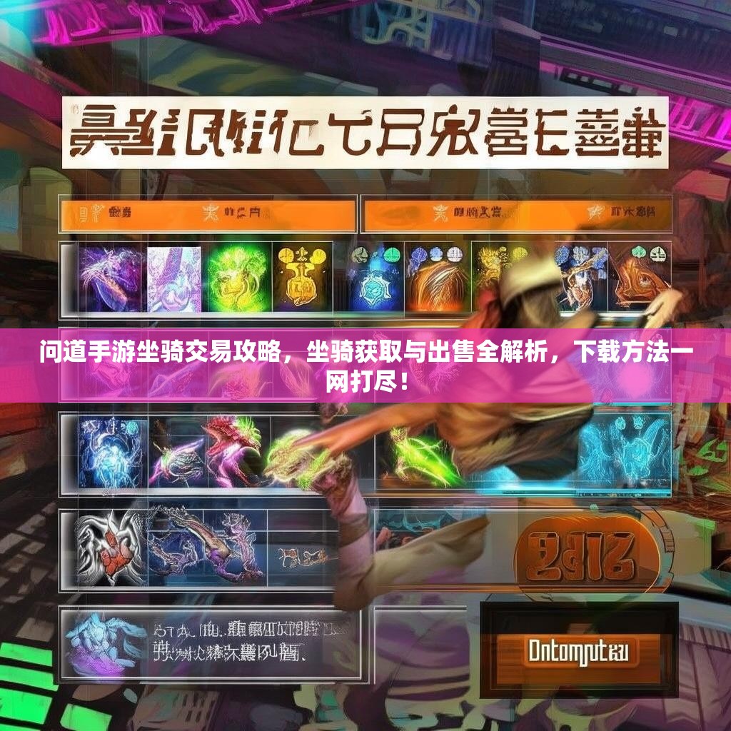 问道手游坐骑交易攻略，坐骑获取与出售全解析，下载方法一网打尽！