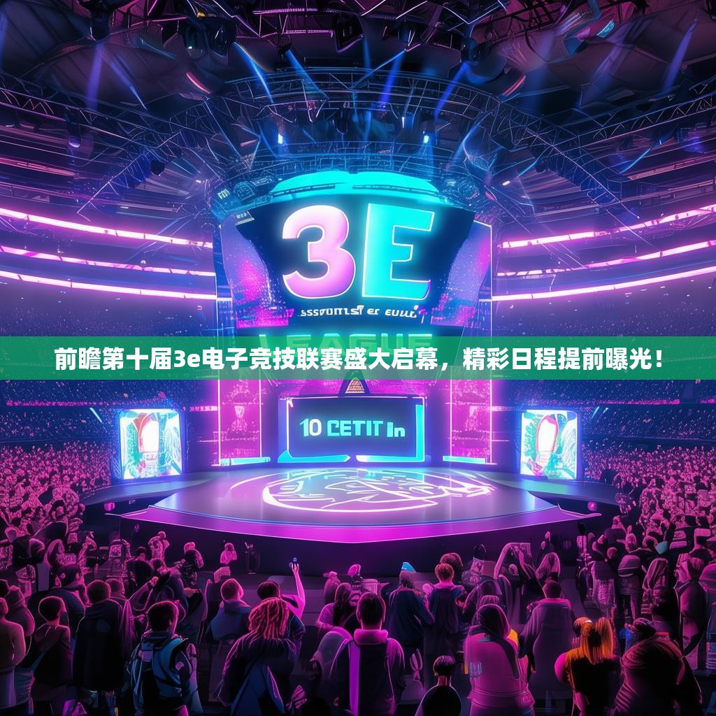 前瞻第十届3e电子竞技联赛盛大启幕，精彩日程提前曝光！