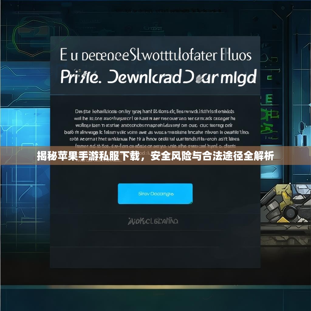 揭秘苹果手游私服下载，安全风险与合法途径全解析