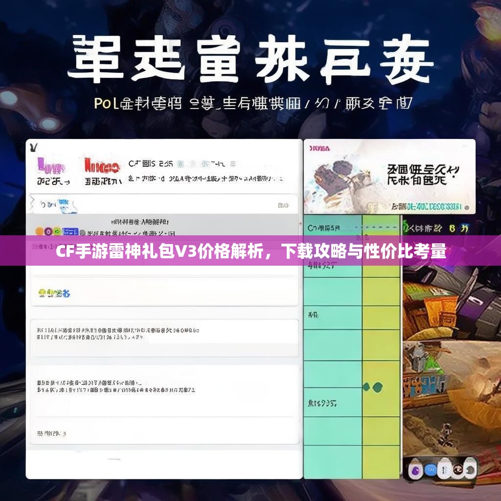 CF手游雷神礼包V3价格解析,下载攻略与性价比考量 CF手游雷神礼包V3价格解析,下载攻略与性价比考量