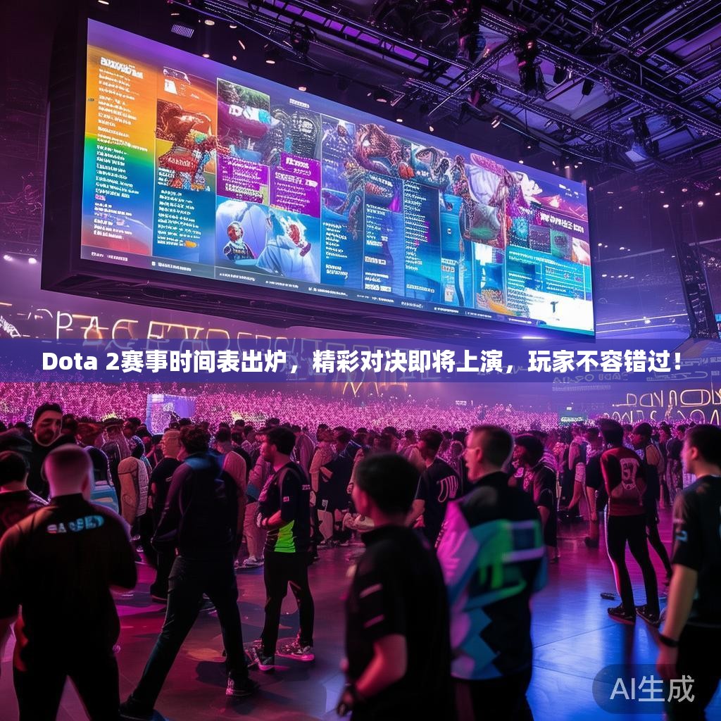 Dota 2赛事时间表出炉，精彩对决即将上演，玩家不容错过！