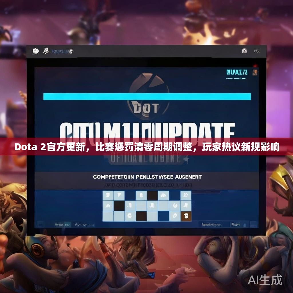 Dota 2官方更新，比赛惩罚清零周期调整，玩家热议新规影响