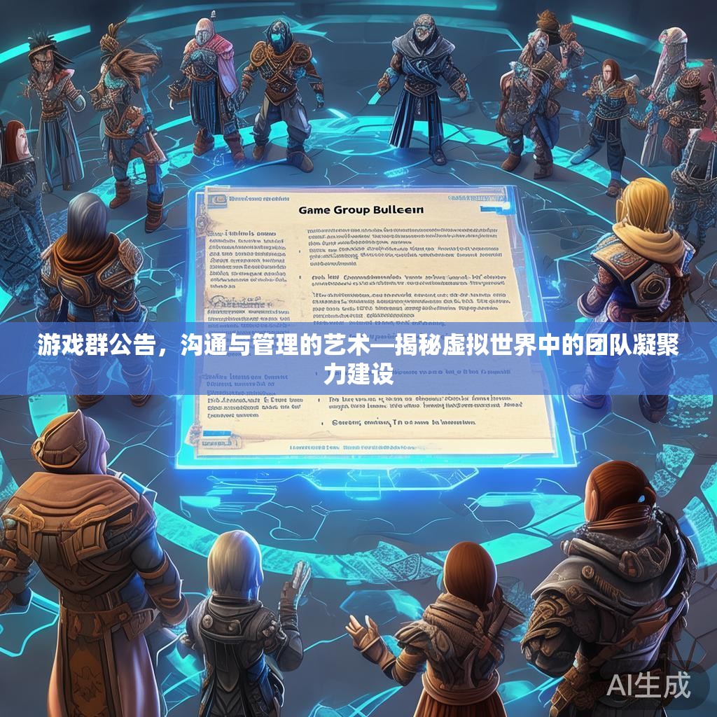 游戏群公告，沟通与管理的艺术—揭秘虚拟世界中的团队凝聚力建设