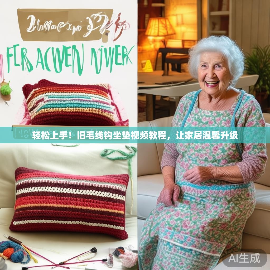 轻松上手!旧毛线钩坐垫视频教程,让家居温馨升级 轻松上手!旧毛线钩坐垫视频教程,让家居温馨升级