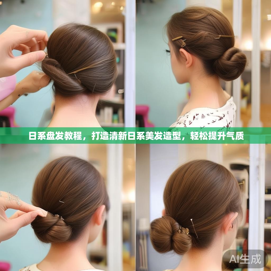 日系盘发教程，打造清新日系美发造型，轻松提升气质