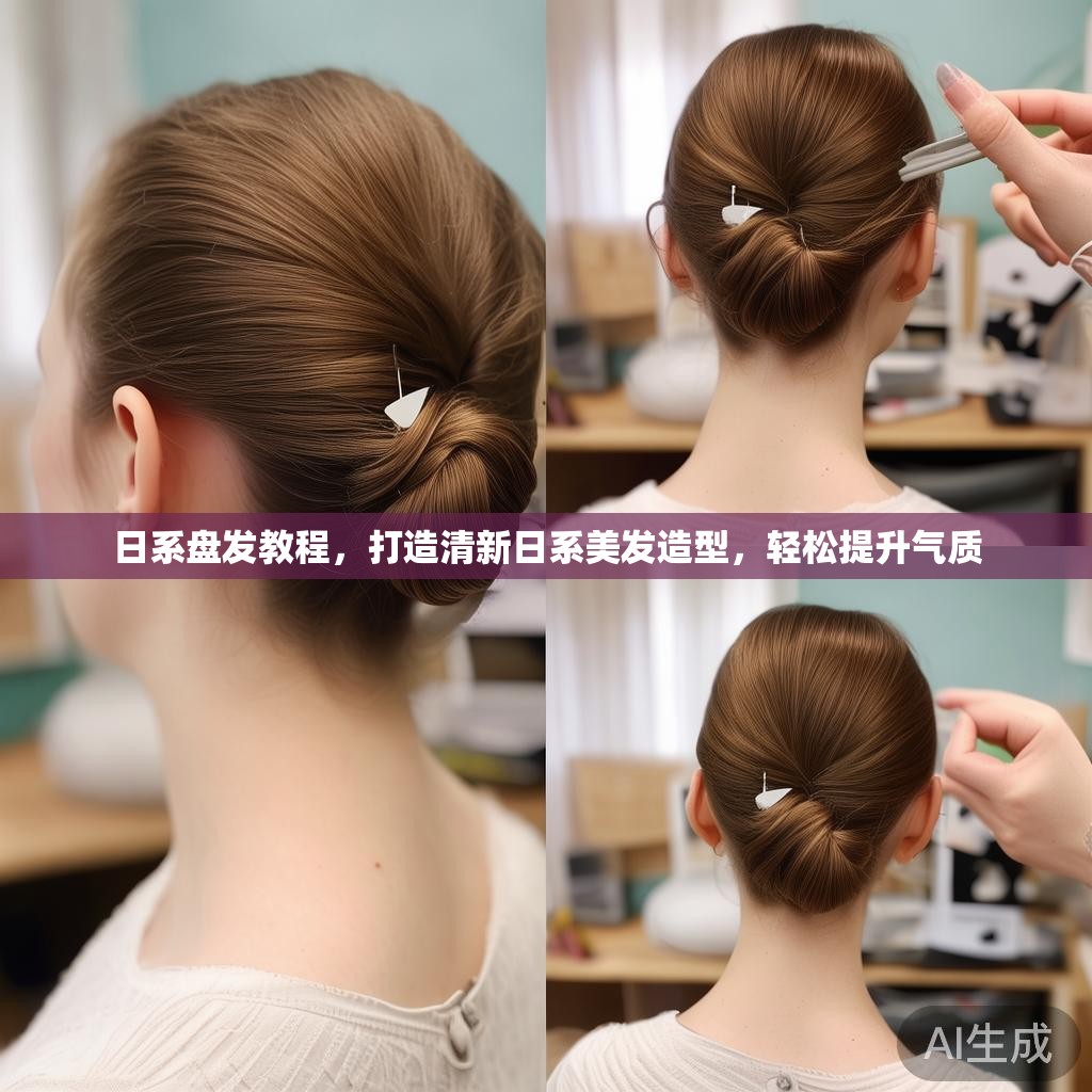 日系盘发教程，打造清新日系美发造型，轻松提升气质