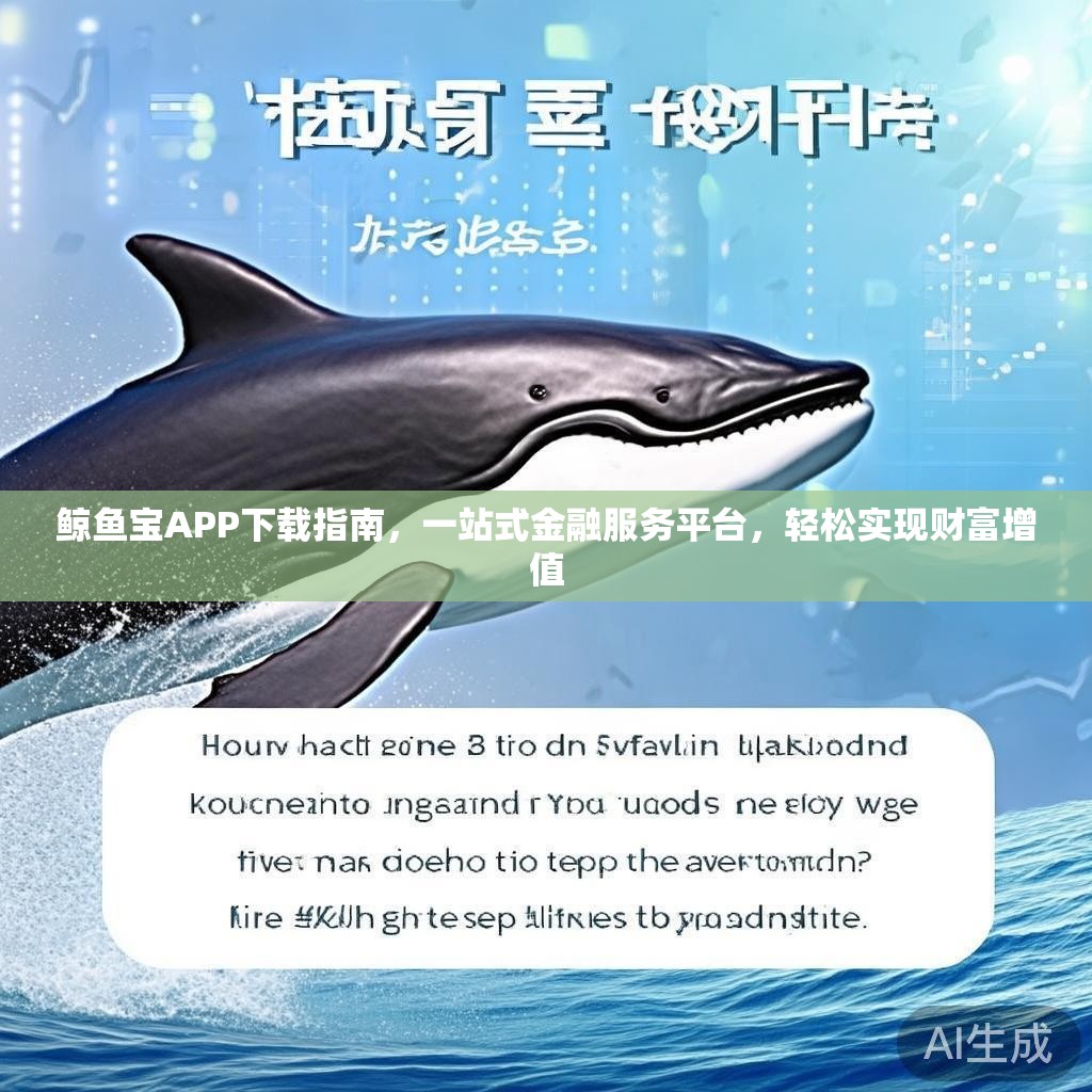 鲸鱼宝APP下载指南，一站式金融服务平台，轻松实现财富增值