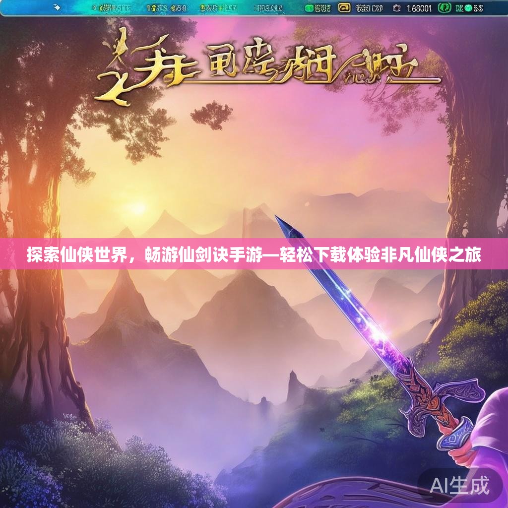 探索仙侠世界,畅游仙剑诀手游—轻松下载体验非凡仙侠之旅 探索仙侠世界,畅游仙剑诀手游—轻松下载体验非凡仙侠之旅