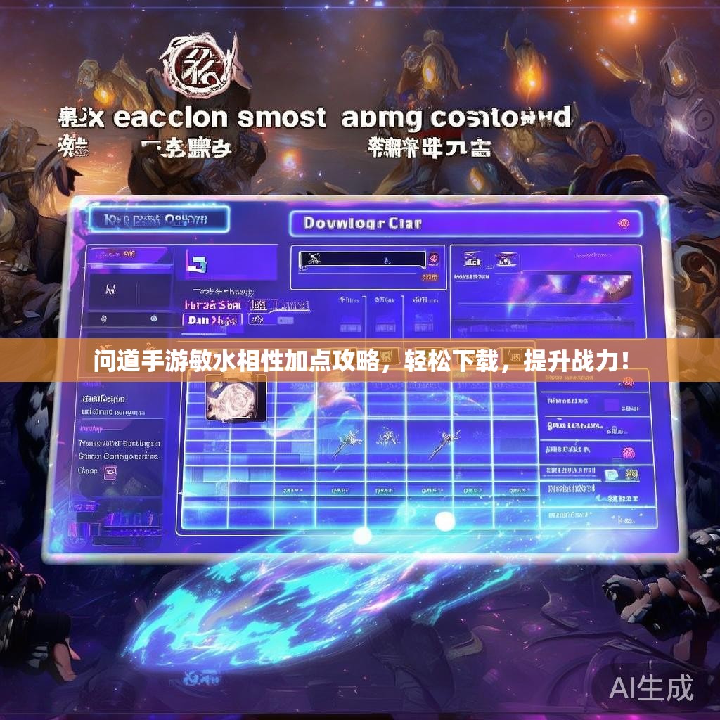 问道手游敏水相性加点攻略,轻松下载,提升战力! 问道手游敏水相性加点攻略,轻松下载,提升战力!