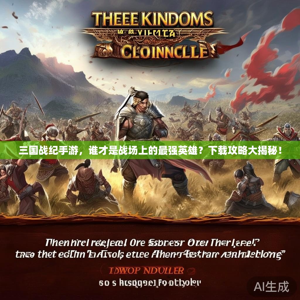 三国战纪手游，谁才是战场上的最强英雄？下载攻略大揭秘！