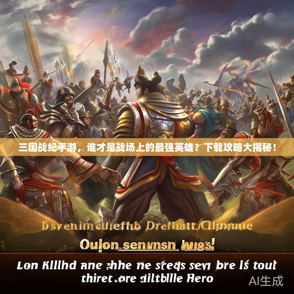 三国战纪手游，谁才是战场上的最强英雄？下载攻略大揭秘！