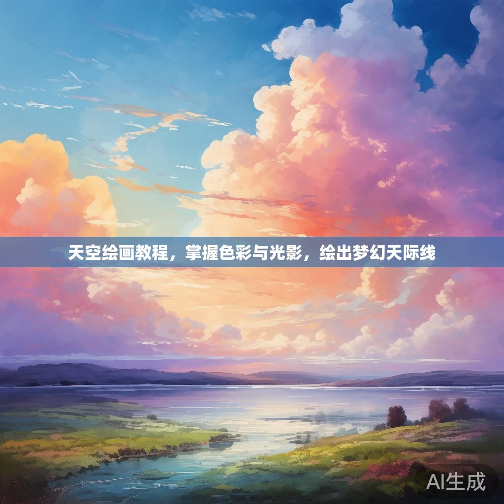 天空绘画教程，掌握色彩与光影，绘出梦幻天际线