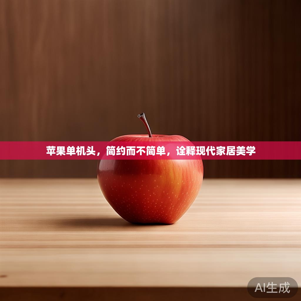 苹果单机头，简约而不简单，诠释现代家居美学