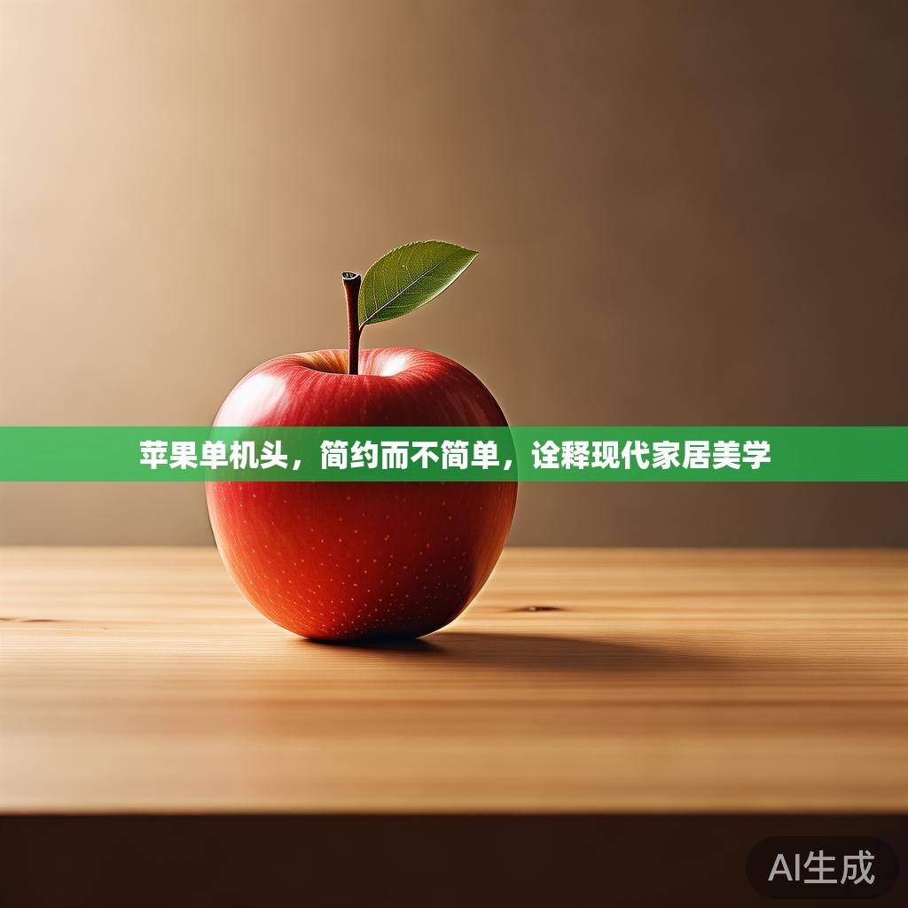 苹果单机头，简约而不简单，诠释现代家居美学