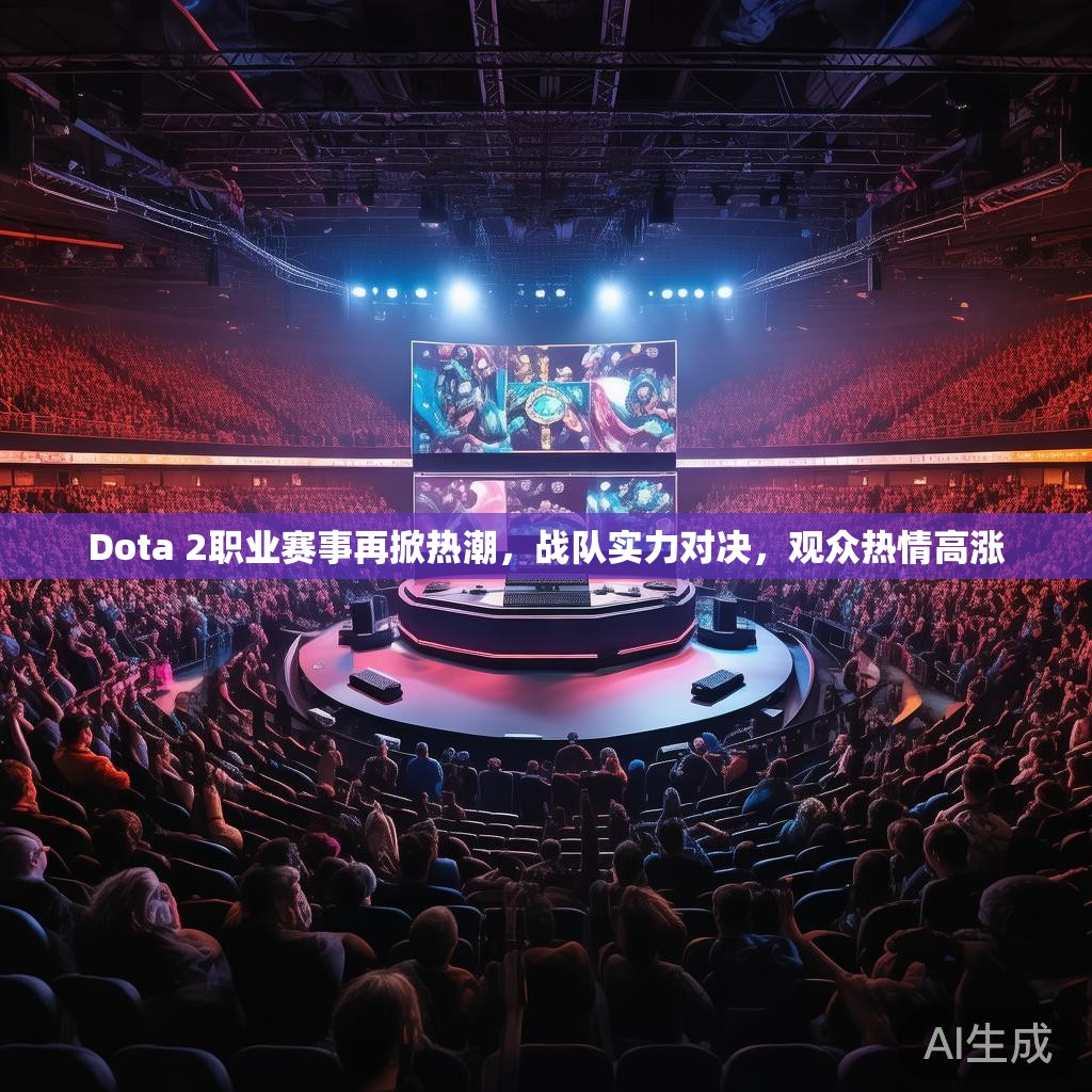 Dota 2职业赛事再掀热潮，战队实力对决，观众热情高涨