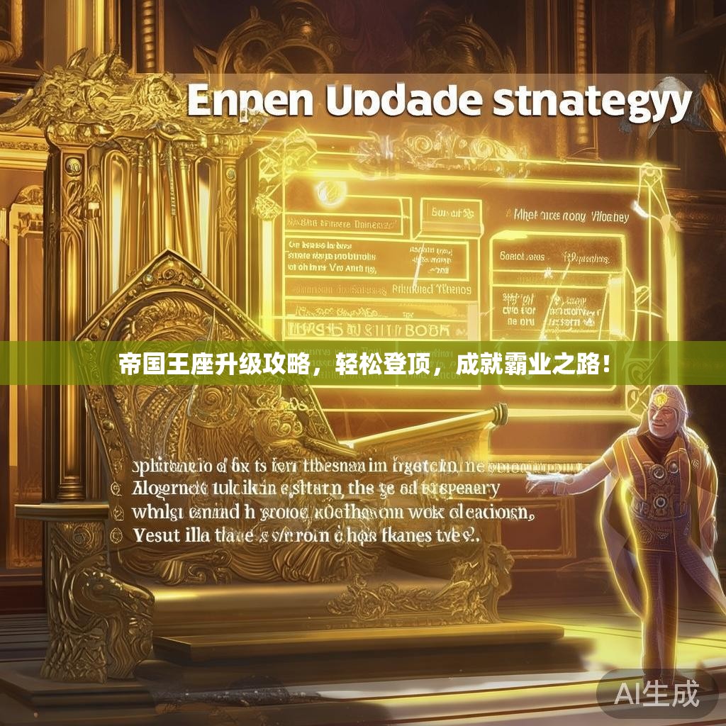 帝国王座升级攻略,轻松登顶,成就霸业之路! 帝国王座升级攻略,轻松登顶,成就霸业之路!
