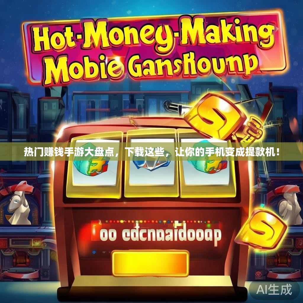 热门赚钱手游大盘点，下载这些，让你的手机变成提款机！