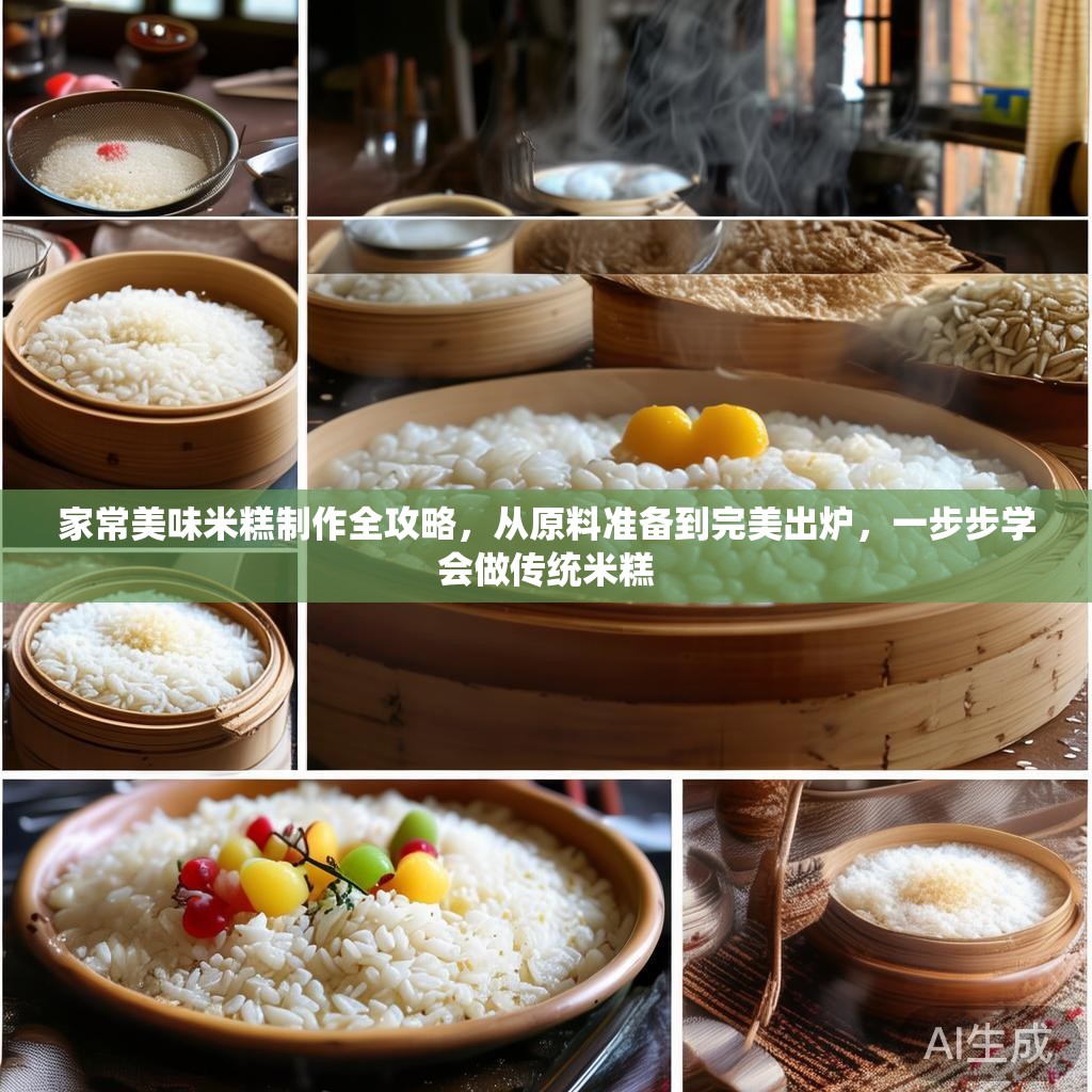 家常美味米糕制作全攻略，从原料准备到完美出炉，一步步学会做传统米糕