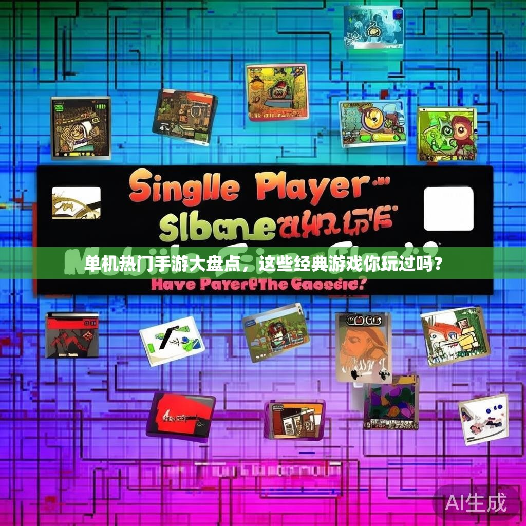 单机热门手游大盘点，这些经典游戏你玩过吗？