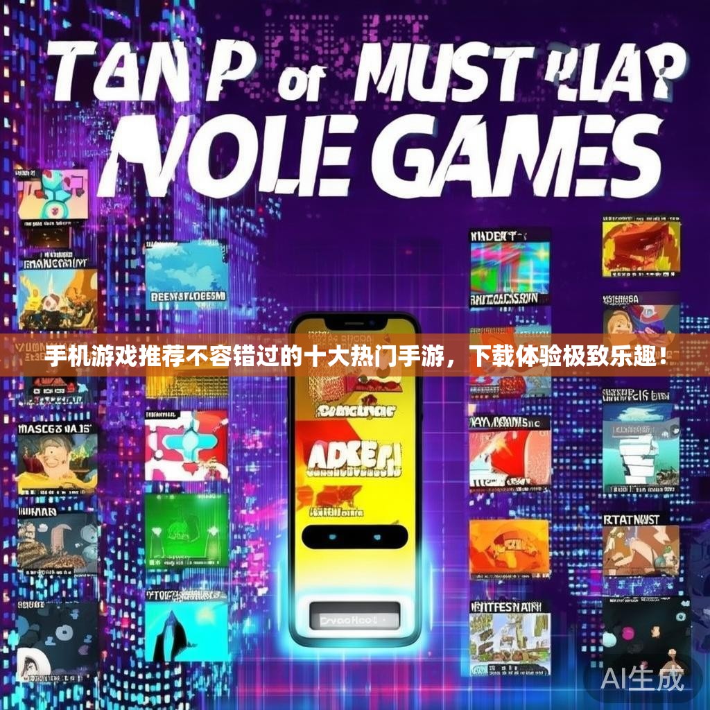 手机游戏推荐不容错过的十大热门手游，下载体验极致乐趣！