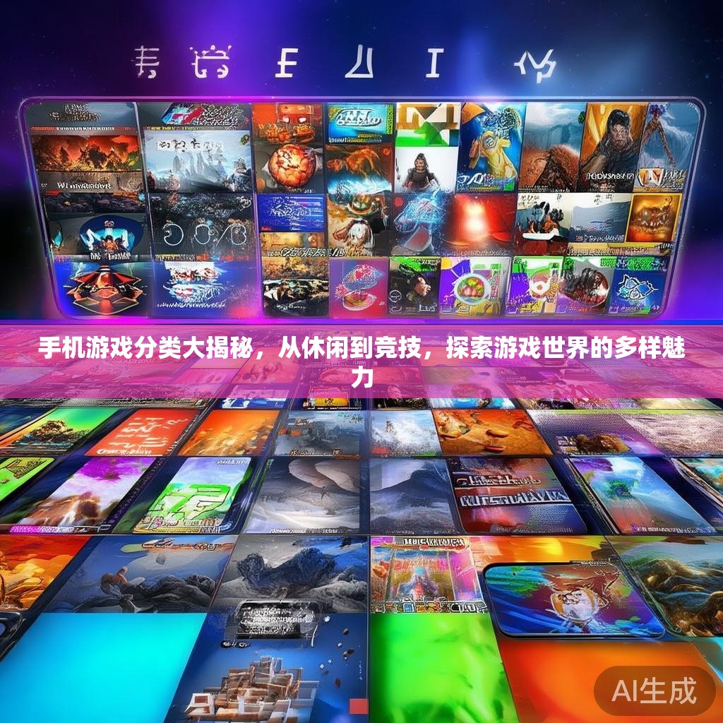 手机游戏分类大揭秘,从休闲到竞技,探索游戏世界的多样魅力 手机游戏分类大揭秘,从休闲到竞技,探索游戏世界的多样魅力