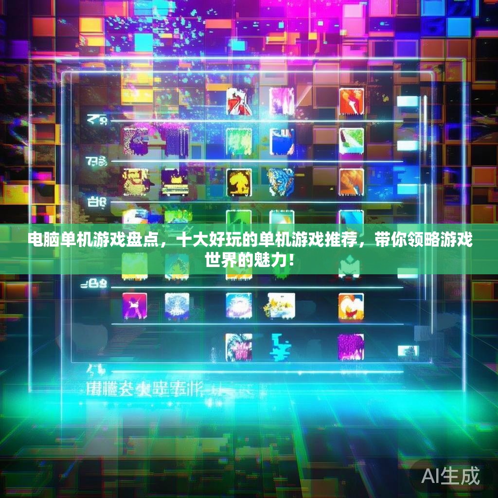 电脑单机游戏盘点,十大好玩的单机游戏推荐,带你领略游戏世界的魅力! 电脑单机游戏盘点,十大好玩的单机游戏推荐,带你领略游戏世界的魅力!