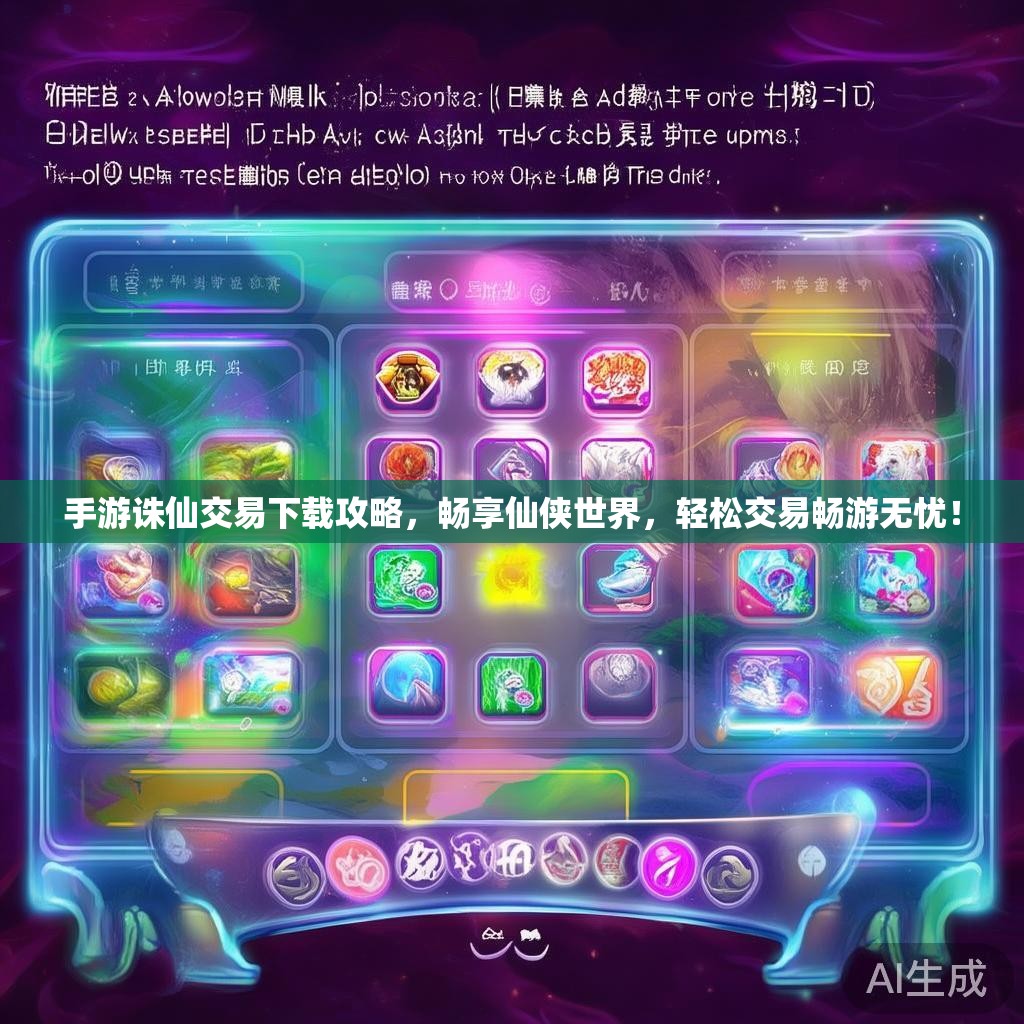 手游诛仙交易下载攻略,畅享仙侠世界,轻松交易畅游无忧! 手游诛仙交易下载攻略,畅享仙侠世界,轻松交易畅游无忧!