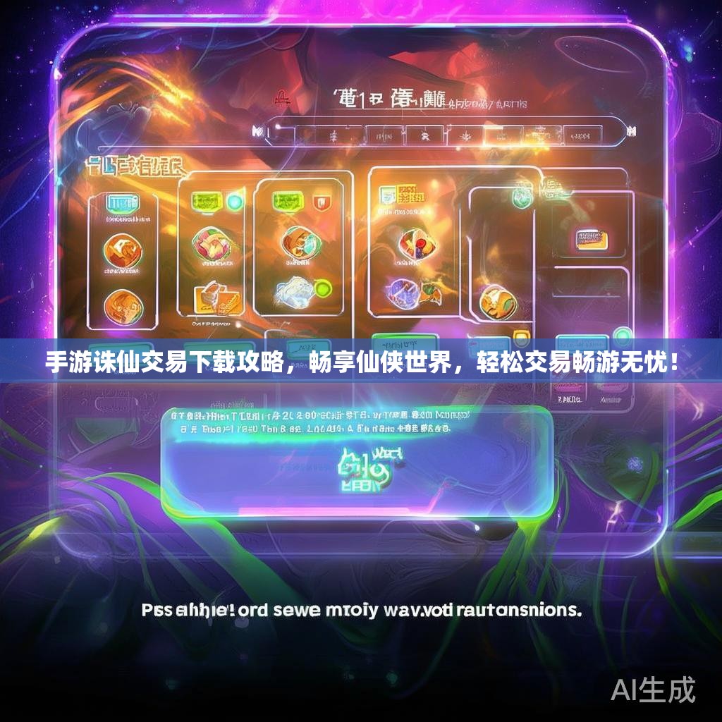 手游诛仙交易下载攻略,畅享仙侠世界,轻松交易畅游无忧! 手游诛仙交易下载攻略,畅享仙侠世界,轻松交易畅游无忧!