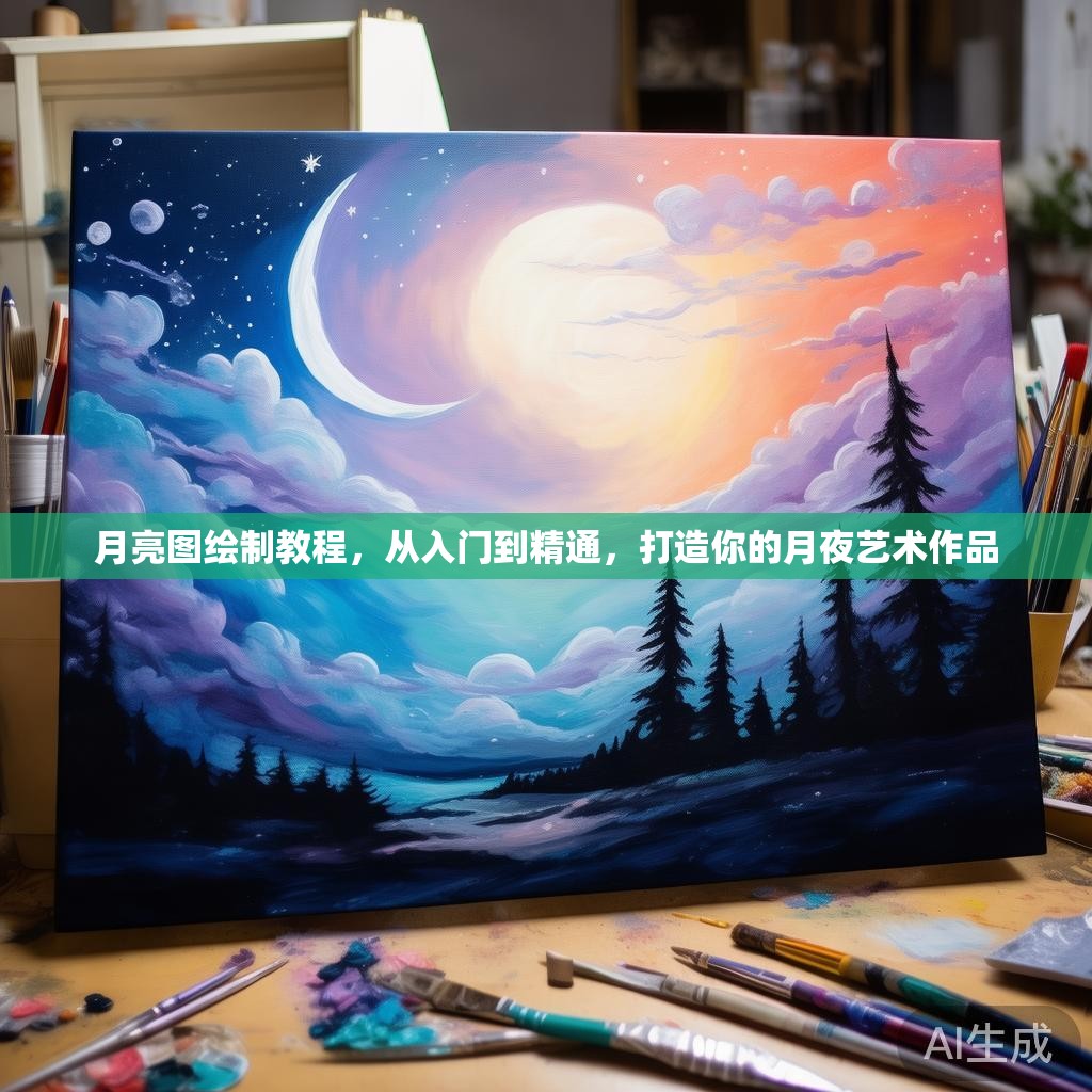 月亮图绘制教程，从入门到精通，打造你的月夜艺术作品