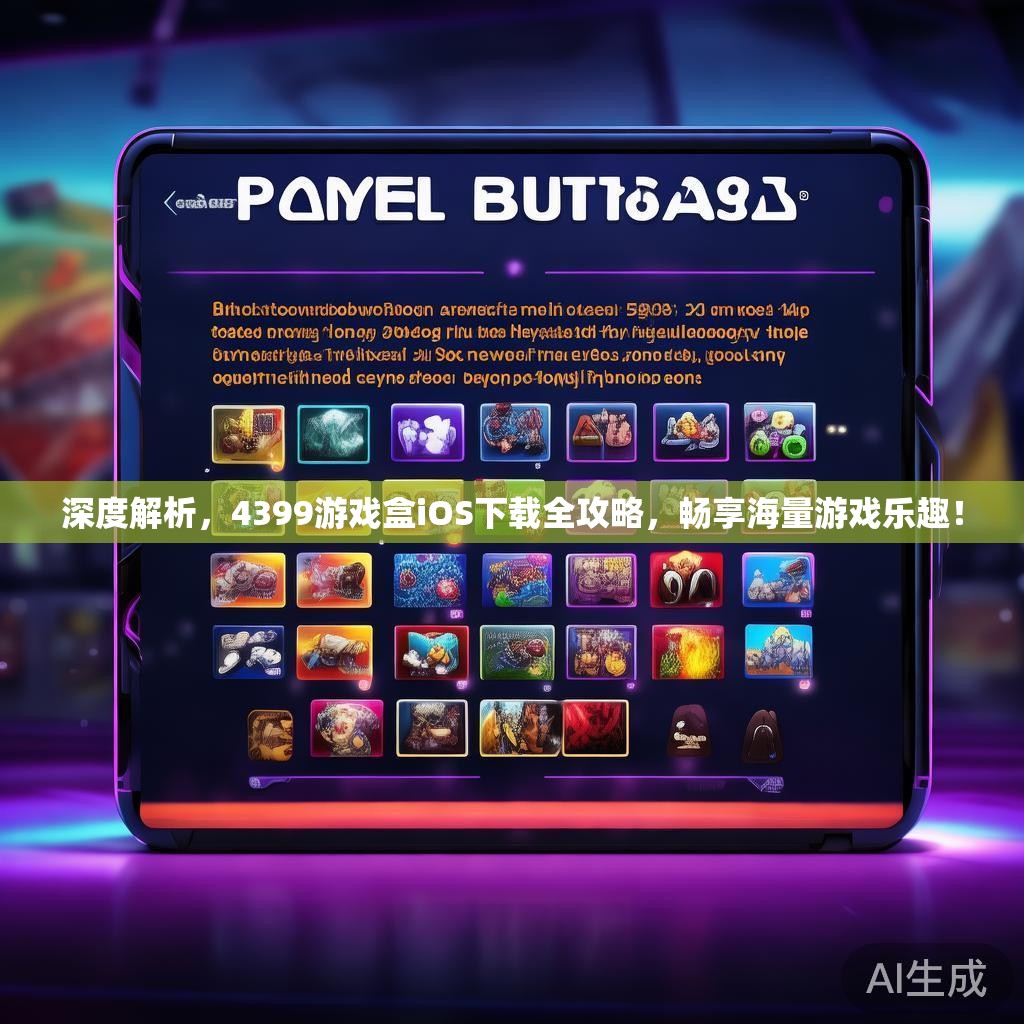 深度解析，4399游戏盒iOS下载全攻略，畅享海量游戏乐趣！
