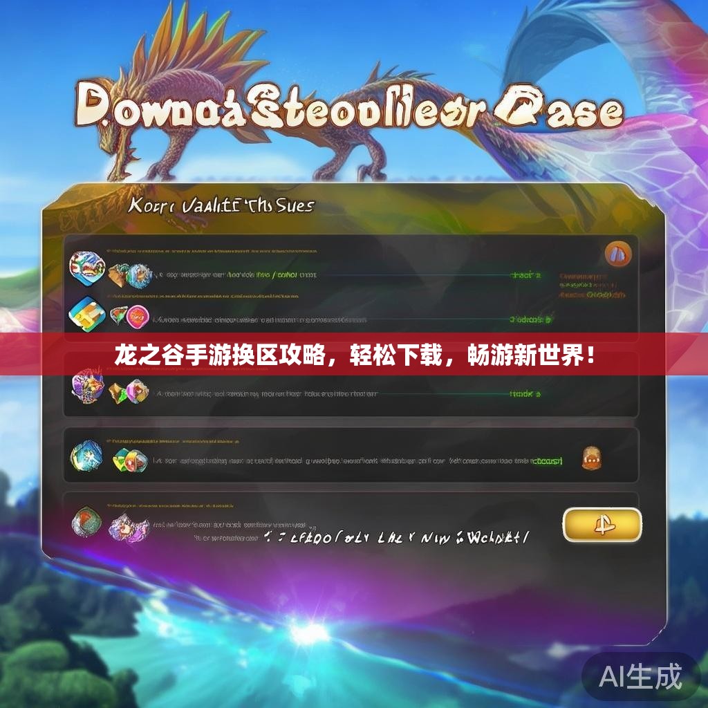 龙之谷手游换区攻略,轻松下载,畅游新世界! 龙之谷手游换区攻略,轻松下载,畅游新世界!