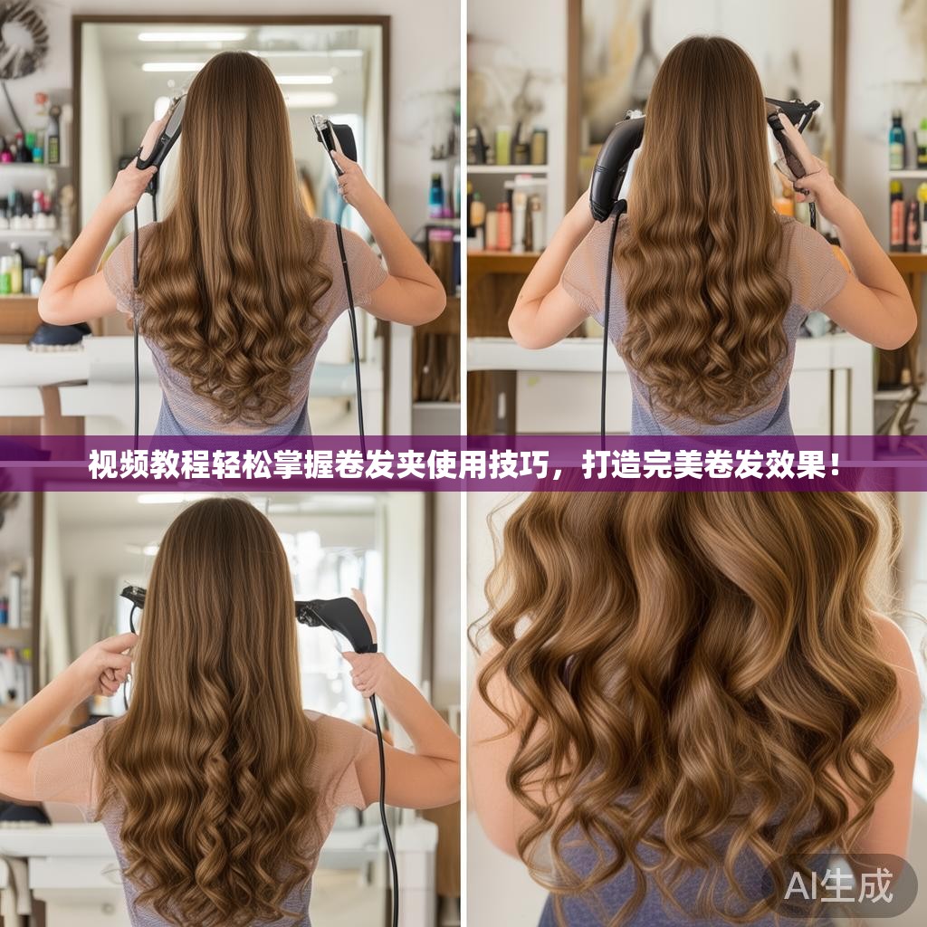 视频教程轻松掌握卷发夹使用技巧,打造完美卷发效果! 视频教程轻松掌握卷发夹使用技巧,打造完美卷发效果!