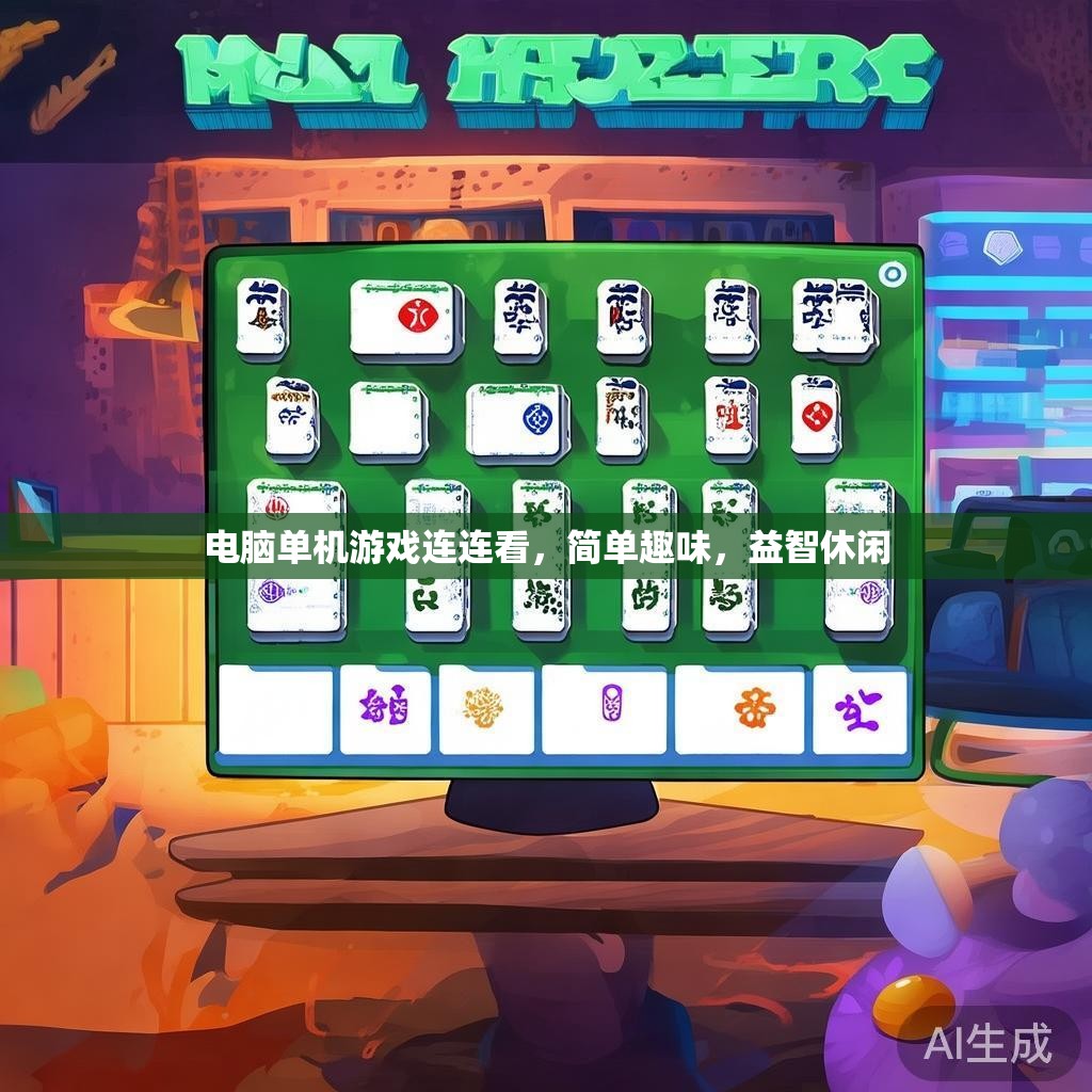 电脑单机游戏连连看，简单趣味，益智休闲