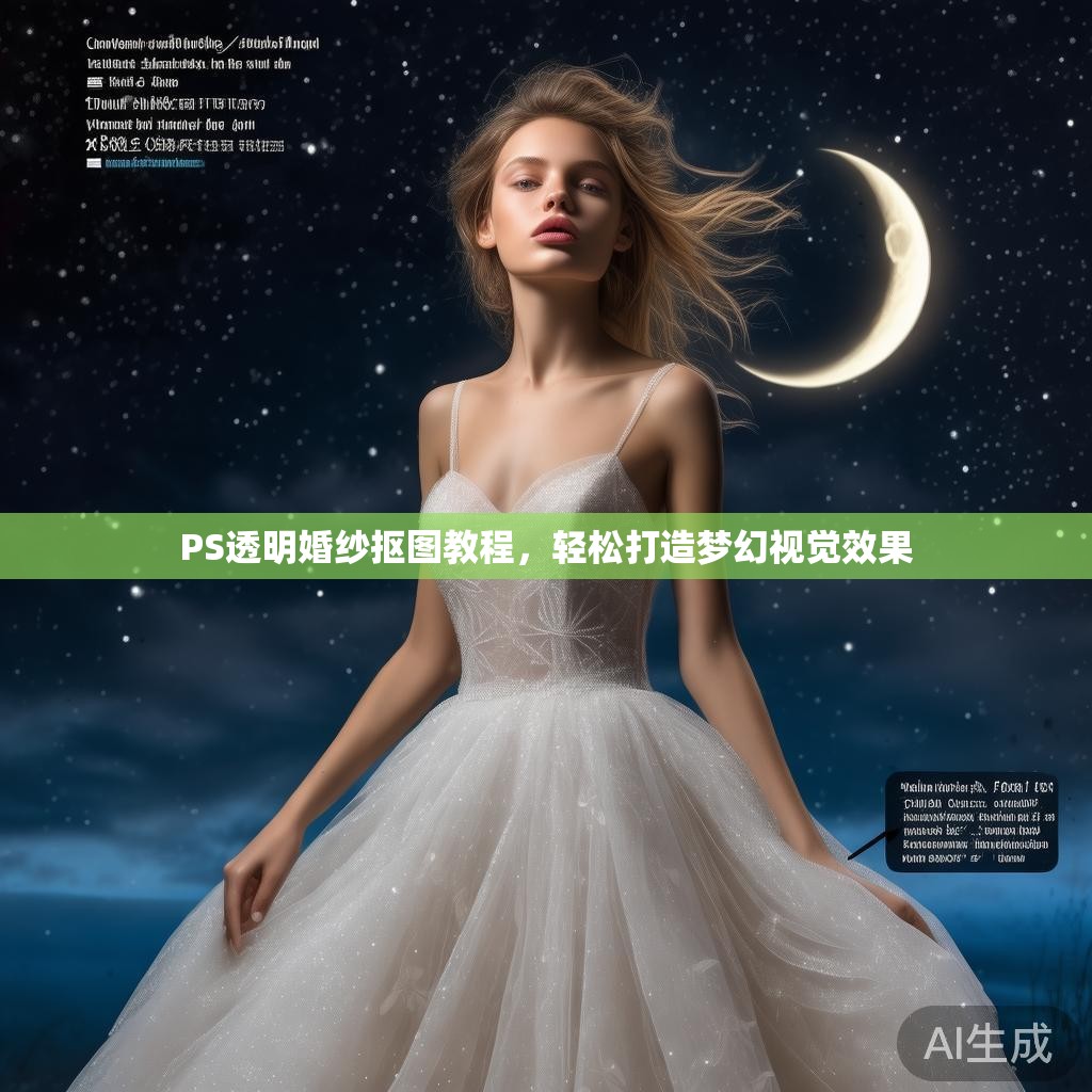 PS透明婚纱抠图教程，轻松打造梦幻视觉效果